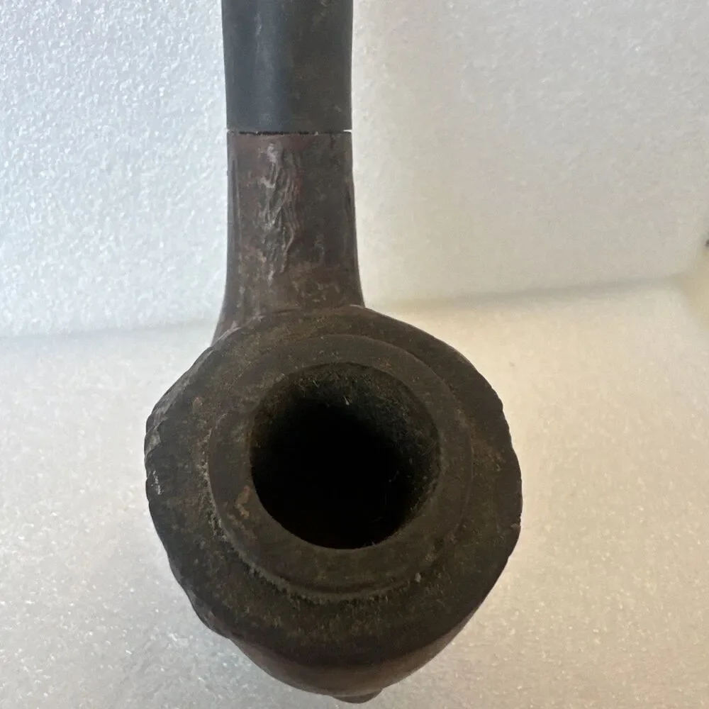 OLD MAN FACE CARVED PIPE Wooden Vintage And Rare Made In France
